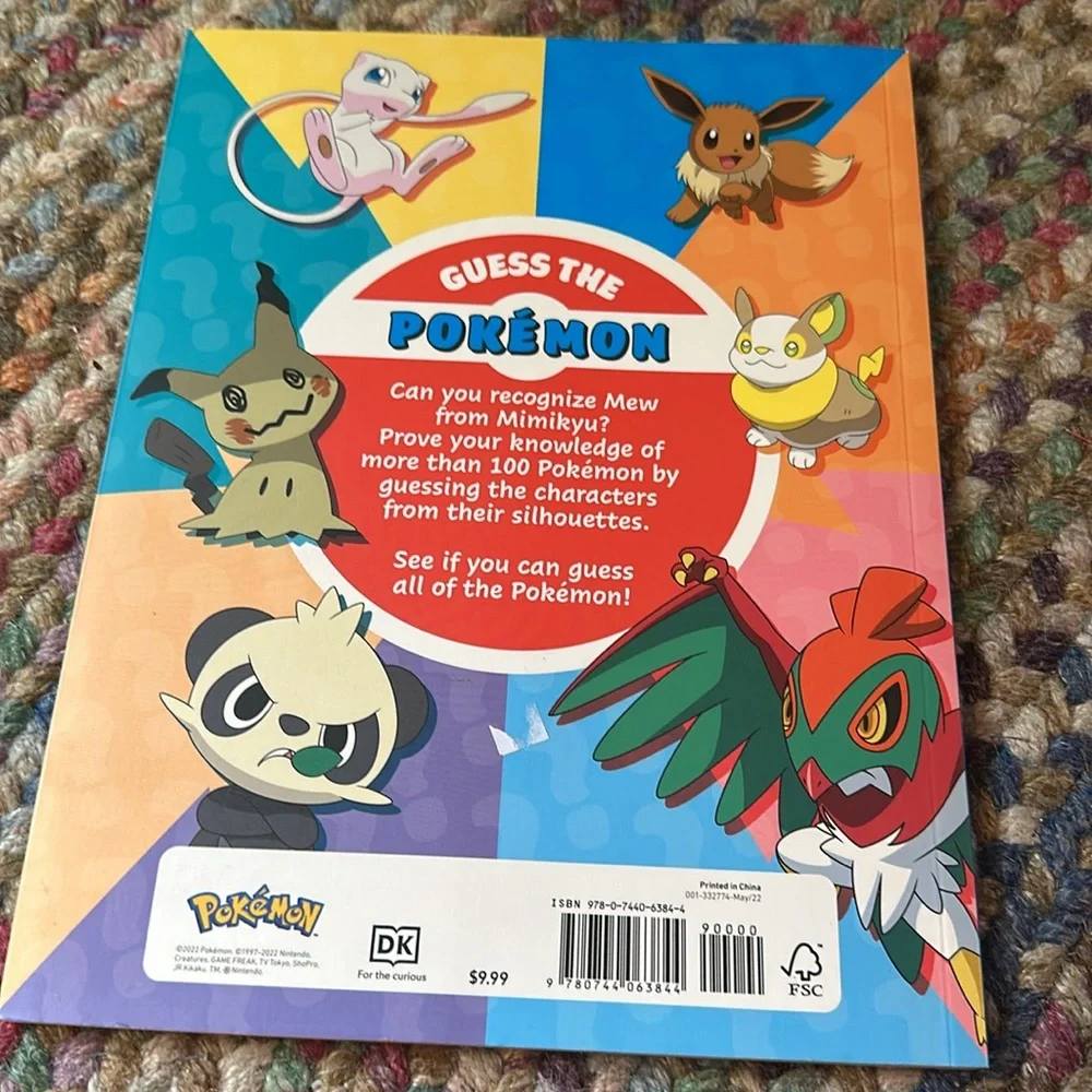 Pokemon Book Lot 4 NEW Seek & Find Kanto Guess the Pokemon Team Rocket Retro Gam